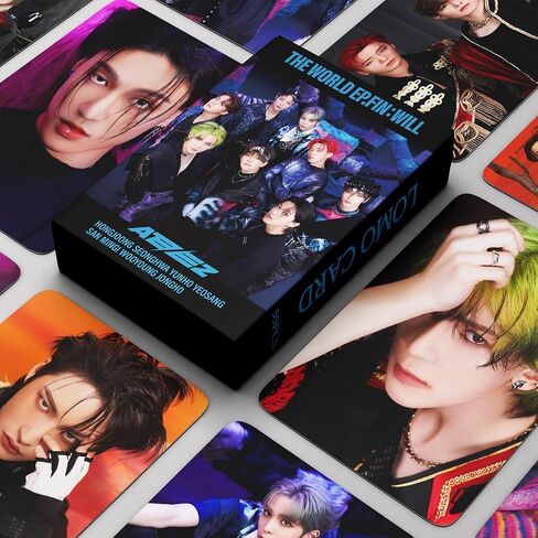 55pcs ATEEZ Photocard ATEEZ THE WORLD EP.FIN : WILL LOMO Cards ATEEZ New Album THE WORLD EP.FIN : WILL ATEEZ LOMO Cards KPOP ATEEZ Photocard Gift for Fans Daughter ATEEZ Album Cards ATEEZ Merch in Saudi Arabia
