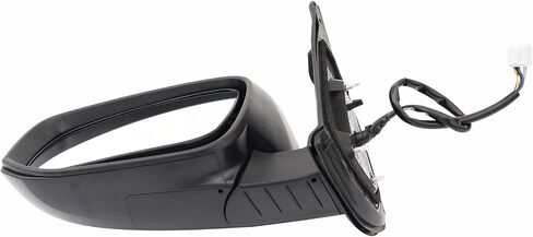 Left Driver Side Mirror Fit for Tacoma 2016-2023, Glossy Black Door Mirror with Turn Signal Heated Power Glass Without Blind Spot Detection Replace for TO1320349 (7 Pins) in Saudi Arabia