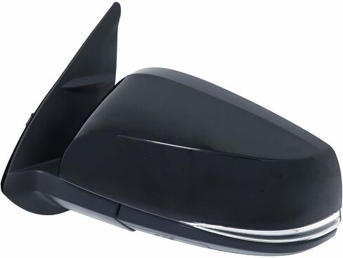 Left Driver Side Mirror Fit for Tacoma 2016-2023, Glossy Black Door Mirror with Turn Signal Heated Power Glass Without Blind Spot Detection Replace for TO1320349 (7 Pins) in Saudi Arabia