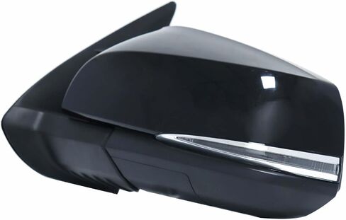 Left Driver Side Mirror Fit for Tacoma 2016-2023, Glossy Black Door Mirror with Turn Signal Heated Power Glass Without Blind Spot Detection Replace for TO1320349 (7 Pins) in Saudi Arabia