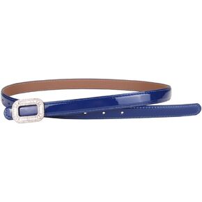 HBJWOV Dress Belt Women's Rhinestone Decorative Cowhide Small Belt Paired with Suit Skirt Waist Cinched Jeans Belt(OneColor) in Kuwait