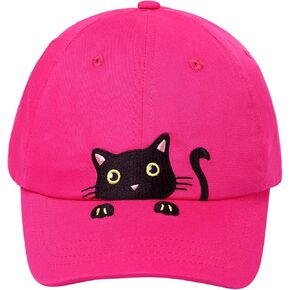 الفتيات يتقاطع مع قبعة ذيل الحصان الأسود كات البيسبول قبعة أطفال قابلة للتعديل القطن القابل للتعديل in Kuwait
