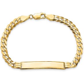 14K سوار معرف التعرف على جائزة الرابط الذهب الأصفر الصلب in Kuwait