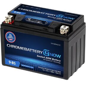 بطارية Chrome الآن YTX20H-BS صيانة اتصال لاسلكي بالهواتف الذكية، بطارية بديلة مجانية لمركبات ATV، والدراجات النارية، والسكوتر، وUTV: 12 فولت، 18 أمبير، وطرف صامولة ومسمار (T3) in Kuwait