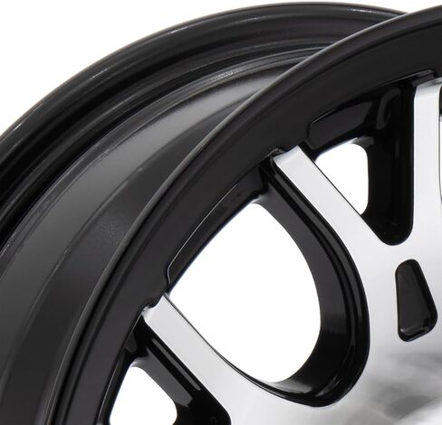 RecPro RV T16 Aluminum Wheel | Black Metal Rim | 14" x 5.5" | 4.5" BP | Intended for Towables in Saudi Arabia