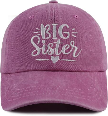 Big Bro Big Sister Hat for Girls Boys Age 3-10 ، Funny Cotton Cotton Embroidred Little Boy Girl Gifts Capball Cap in Kuwait
