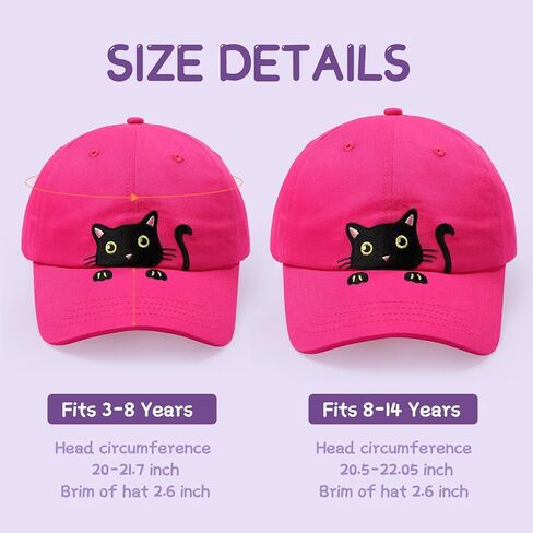 الفتيات يتقاطع مع قبعة ذيل الحصان الأسود كات البيسبول قبعة أطفال قابلة للتعديل القطن القابل للتعديل in Kuwait