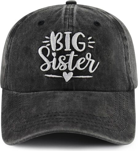 Big Bro Big Sister Hat for Girls Boys Age 3-10 ، Funny Cotton Cotton Embroidred Little Boy Girl Gifts Capball Cap in Kuwait