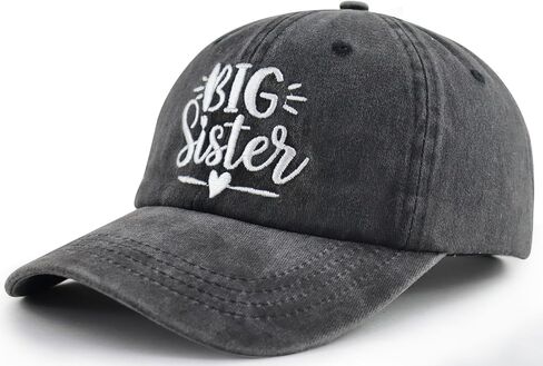 Big Bro Big Sister Hat for Girls Boys Age 3-10 ، Funny Cotton Cotton Embroidred Little Boy Girl Gifts Capball Cap in Kuwait