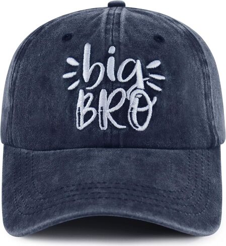 Big Bro Big Sister Hat for Girls Boys Age 3-10 ، Funny Cotton Cotton Embroidred Little Boy Girl Gifts Capball Cap in Kuwait