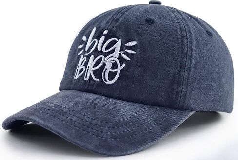 Big Bro Big Sister Hat for Girls Boys Age 3-10 ، Funny Cotton Cotton Embroidred Little Boy Girl Gifts Capball Cap in Kuwait