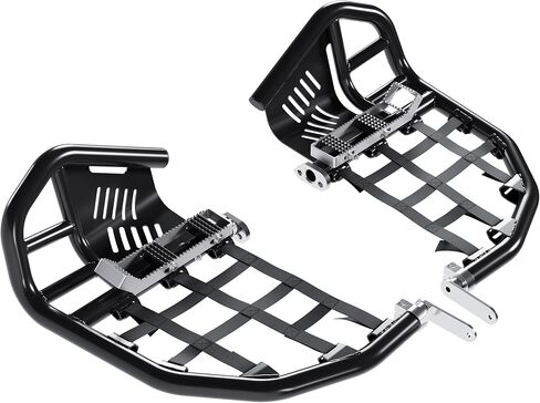 Kuafu nerf bars foot peg yeel guard متوافق مع 1999-2014 Honda 400ex 400x (Nerfs Black + Black Nets) in Kuwait