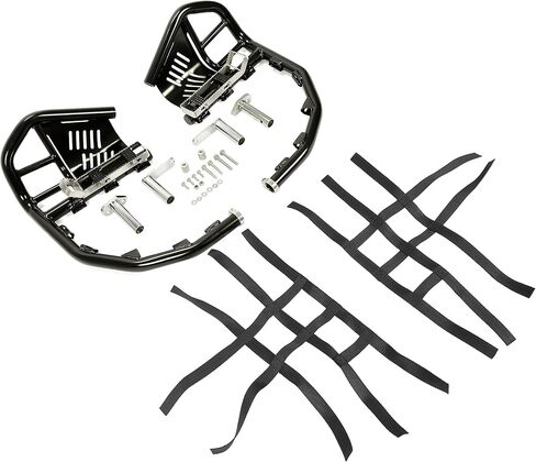 Kuafu nerf bars foot peg yeel guard متوافق مع 1999-2014 Honda 400ex 400x (Nerfs Black + Black Nets) in Kuwait