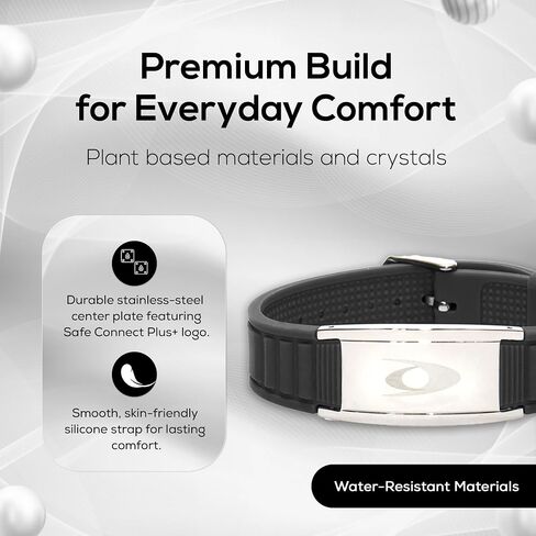 EMF Bodyband Plus+ سوار - معصم تنسيق شامل للرجال والنساء (أسود) in Kuwait