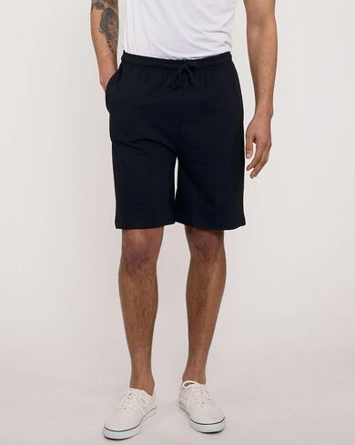 Real Essentials 3 Pack: Men’s 9" Cotton Fleece Sweat Short – Casual Gym, Lounge & Sleep Shorts with Pockets in Saudi Arabia