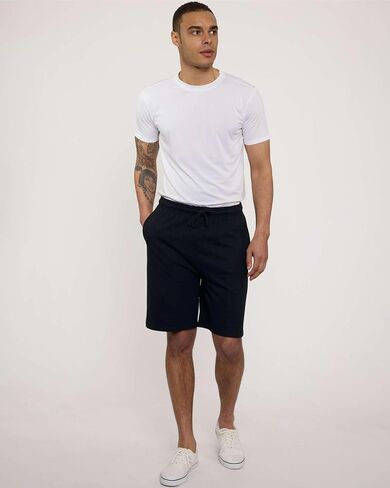 Real Essentials 3 Pack: Men’s 9" Cotton Fleece Sweat Short – Casual Gym, Lounge & Sleep Shorts with Pockets in Saudi Arabia