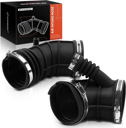 A-premium 2pcs أنبوب خرطوم الهواء محرك Air [يناسب DoHC ، 6cyl 2.5L 3.0L] متوافق مع BMW [E46 Series] 325CI 2003-2006 ، 325i 2003-2005 ، 330CI 2001-2006 ، 330i 330xi 2001-2006 ، Z3 E36 2001-2002 in Kuwait