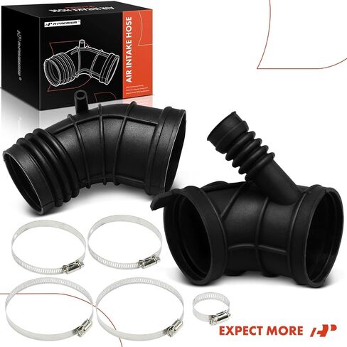 A-premium 2pcs أنبوب خرطوم الهواء محرك Air [يناسب DoHC ، 6cyl 2.5L 3.0L] متوافق مع BMW [E46 Series] 325CI 2003-2006 ، 325i 2003-2005 ، 330CI 2001-2006 ، 330i 330xi 2001-2006 ، Z3 E36 2001-2002 in Kuwait