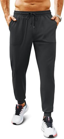 ركض الرجال مع Mesh & Zipper Pocket مدببة الوزن الخفيف وزن السراويل الرياضية المسار الرياضي لتمرين الصالة الرياضية تشغيل in Kuwait