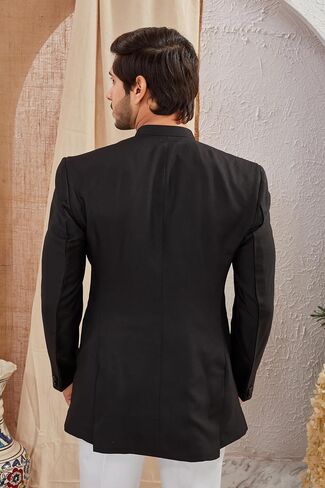 Indian Ethnic Jodhpuri Casual Slim Fit Waist Coat Bandhgala Jacket for Men (Only Jodhpuri Jacket) in Kuwait