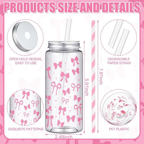Chuangdi 24 Sets 14 oz Cow Themed Plastic Milk Bottles with Straws and Metal Lids 24 Plastic Bottles 25 Paper Straws Cow Print Tumbler Reusable Milk Jar Containers for Party Favors Birthday Supplies in Saudi Arabia