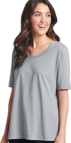 Jockey Women's Sleepwear Everyday Essentials 100% Cotton Short Sleeve Tee in Saudi Arabia