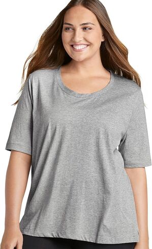 Jockey Women's Sleepwear Everyday Essentials 100% Cotton Short Sleeve Tee in Saudi Arabia