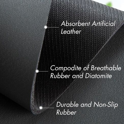 Diatomite Faucet Mat, Absorbent Kitchen Sink Pad, Waterproof, Gray in Saudi Arabia