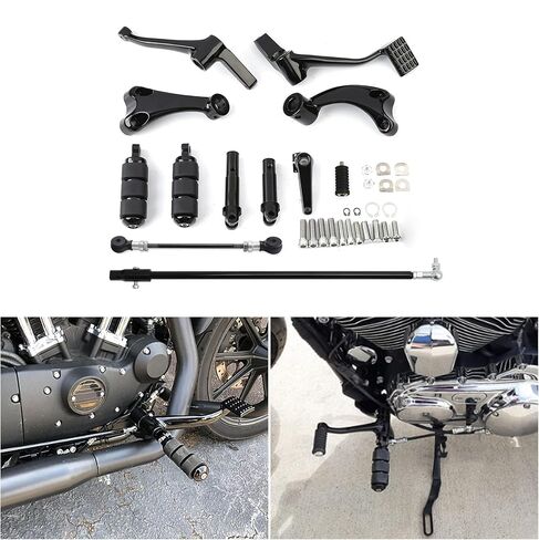 TCMT Forward Controls Pegs Levers Linkages Fits For Harley Sportster Iron 883 1200 2014-2022 SuperLow XL883 XL1200 2014-2019 Roadster XL1200CX 2016-2020 Forty-Eight 2014-2022 Seventy-Two 2014-2016 in Saudi Arabia