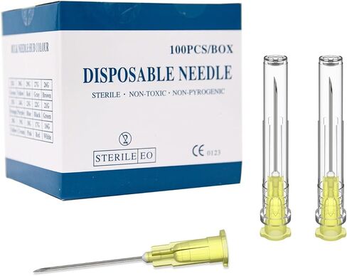 100Pack 18 Gauge 1 inch,Lab Measuring Supplies, Individually Packed in Saudi Arabia