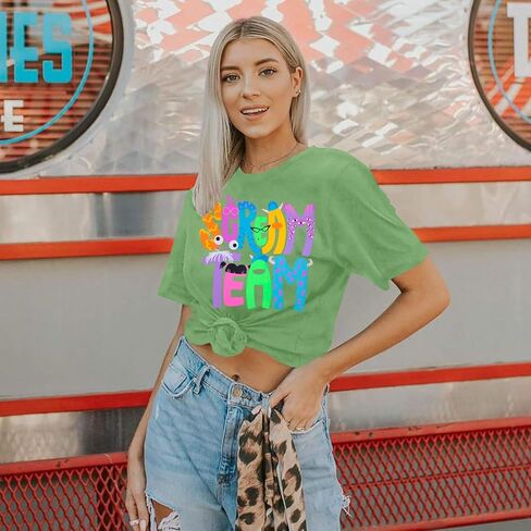 Halloween Shirt Scream Shirt Women Funny Halloween Party T-Shirt Cute Halloween Print Tops Ghost Letter Tee in Kuwait