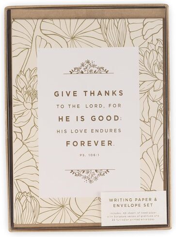 Christian Art Gifts Writing Paper & Envelope Stationery Set for Women: Grace and Peace - Romans 1:7 Inspiring Scripture w/40 Pages & 20 Matching Envelopes, White, Blue, Powdered Pink Multicolor Floral in Saudi Arabia