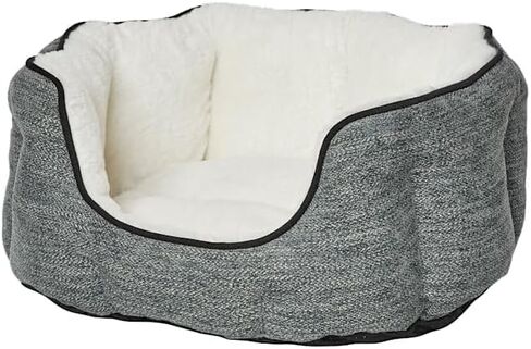 Midwest Homes for Pets QuietTime Deluxe Tulip Nesting Pet Bed, Gray/Tan, Small in Kuwait