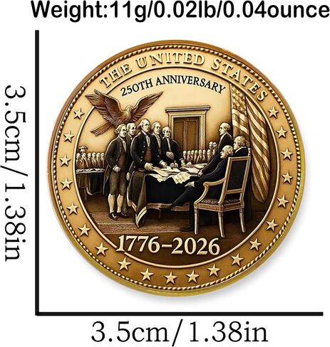 2 PCS America 250 عيد ميلاد دبابيس مينا ، 250 سنة من الذكرى السنوية دبوس طية صدر الذهب المعدنية ، 1.4 ″ USA PATRIOTERISE COLLESSORIES ليوم الاستقلال في يوم باتريوت in Kuwait