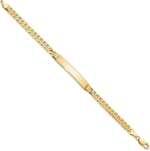 14K سوار معرف التعرف على جائزة الرابط الذهب الأصفر الصلب in Kuwait