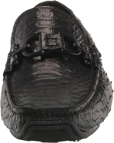 Donald J Pliner Men's Dacio Driver Driving Style Loafer, Black-Snake Print Leather, 15 in Kuwait