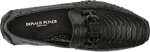 Donald J Pliner Men's Dacio Driver Driving Style Loafer, Black-Snake Print Leather, 15 in Kuwait