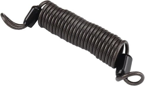 Breakaway Cable Trailer Safety Rope,Retractable Trailer Safety Rope for RV Trailers Emergency Camper,Heavy Duty Steel Wire Extend to 4.9ft Coiled Cables Strap in Kuwait