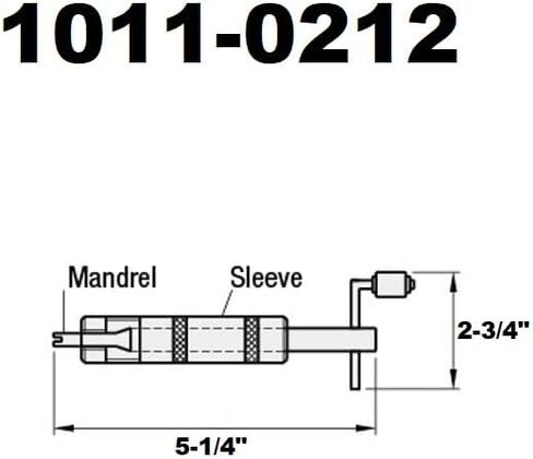 HHIP 1011-0216 Threading Wire Insert Installation Tool, 5/16-18 Insert Thread in Saudi Arabia