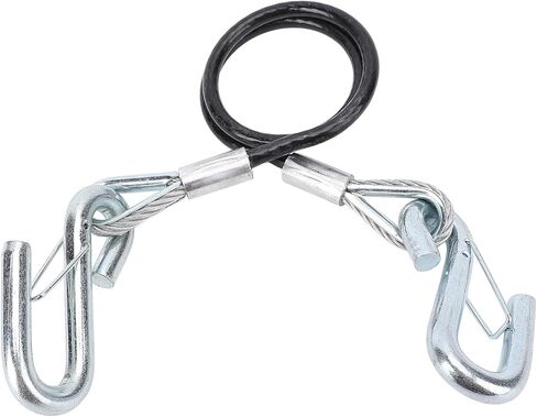 كابل سحب السلامة مقطورة مع خطاف S 3500 رطل الحمل تحمل 27.6 بوضع الحد الأقصى لحبل سحب الربيع للربع لرفاق RV (مع خطاف واحد) in Kuwait