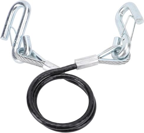 كابل سحب السلامة مقطورة مع خطاف S 3500 رطل الحمل تحمل 27.6 بوضع الحد الأقصى لحبل سحب الربيع للربع لرفاق RV (مع خطاف واحد) in Kuwait