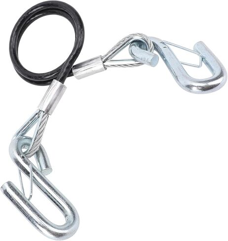 كابل سحب السلامة مقطورة مع خطاف S 3500 رطل الحمل تحمل 27.6 بوضع الحد الأقصى لحبل سحب الربيع للربع لرفاق RV (مع خطاف واحد) in Kuwait