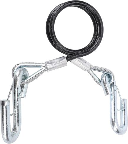 كابل سحب السلامة مقطورة مع خطاف S 3500 رطل الحمل تحمل 27.6 بوضع الحد الأقصى لحبل سحب الربيع للربع لرفاق RV (مع خطاف واحد) in Kuwait