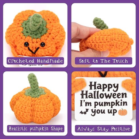 12Pcs Funny Positive Pickled Emotional Support Pickles, Cute Crochet Cucumber Toy with Positive Card Cheer Up Dolls Gifts for Birthday Holiday Party in Saudi Arabia