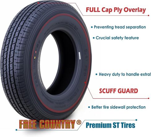 مجموعة مجانية لعجلة الإطارات الريفية ST175/80R13 in Kuwait