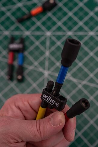 Wiha 70489 3 Piece Color Coded Magnetic Nut Setter SAE Set 3" in Saudi Arabia
