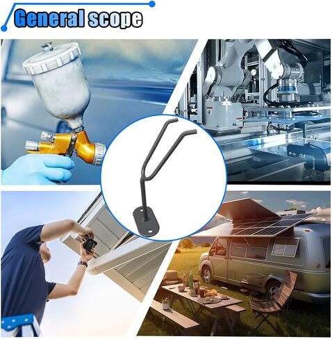 3PCS Heavy Duty Wall Mount Spray Gun Holder, Gravity Feed Paint Gun Holder Stand, Heat Gun Cup Bracket, Attach to Spray Booth Walls & Work Station in Saudi Arabia