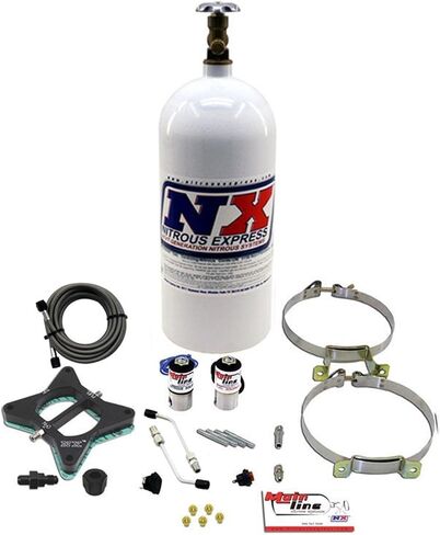 Nitrous Express - 96-04 Ford Mustang GT 4.6L 2 Valve Mainline efi nitrous kit w/10 lb bottle (ML3000) in Saudi Arabia