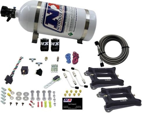Nitrous Express-Dual/4150/Gasoline Nitrous Kit (50-300HP) W/10 lb bottle (30240-10) in Saudi Arabia