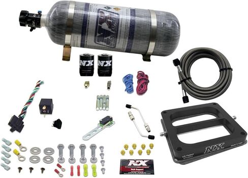 Nitrous Express 50070-12 100-500 HP Dominator Gasoline Pro Power Plate System مع 12 رطلاً. زجاجة مركب in Saudi Arabia
